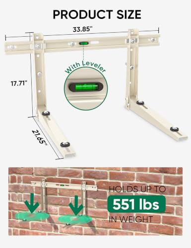 Mini Split Wall Mounting Bracket - 9000-36000 BTU AC Units, Heavy Duty Support