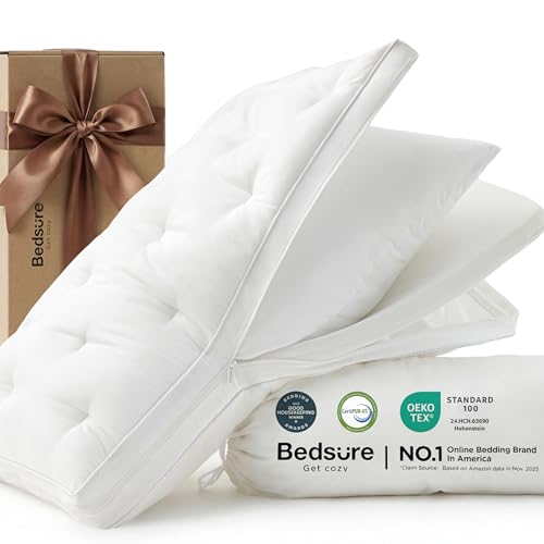 Adjustable King Pillow for Back, Side & Stomach Sleepers - White