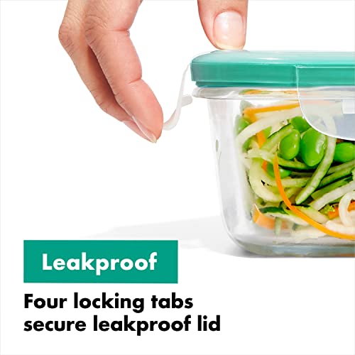 Teal 16-Piece Glass Food Storage Container Set with Airtight Lids - BPA-Free