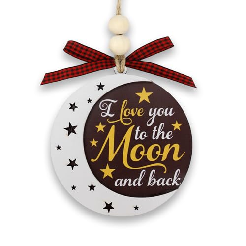 I Love You to The Moon and Back Ornament Car Hanging Home Decor