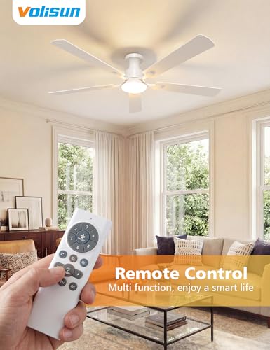 60 Inch Ceiling Fan with Lights - Remote & App Control, Dimmable LED, Reversible Flush Mount, White Variation
