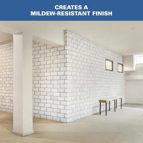 Waterproof Masonry Paint for Concrete & Brick Walls 1 Gallon