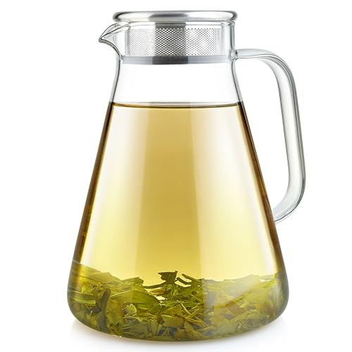 Teabloom One-Touch Tea Maker, 2-in-1 Teapot and Kettle with Stainless