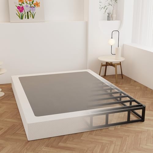 Maenizi 9 Inch Queen Box Spring Bed Base with Fabric Cover – Sturdy & Noise-Free
