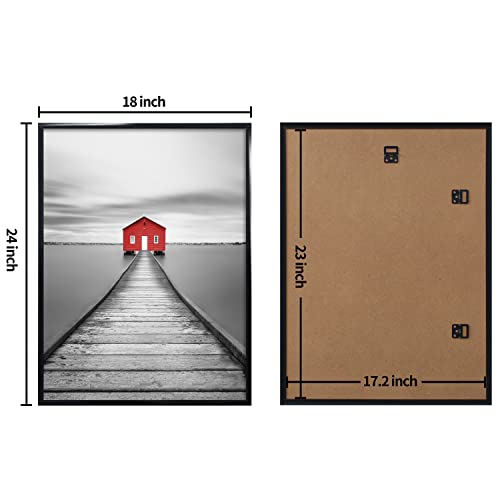18x24 Poster Frame Set of 3 Black Modern Wall Art Frames