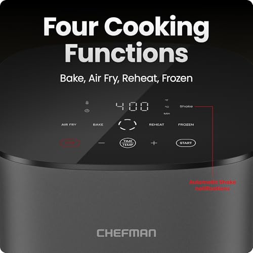 Chefman TurboX 4-in-1 Air Fryer 5 Quart - Crispy Fries, Chicken, Wings
