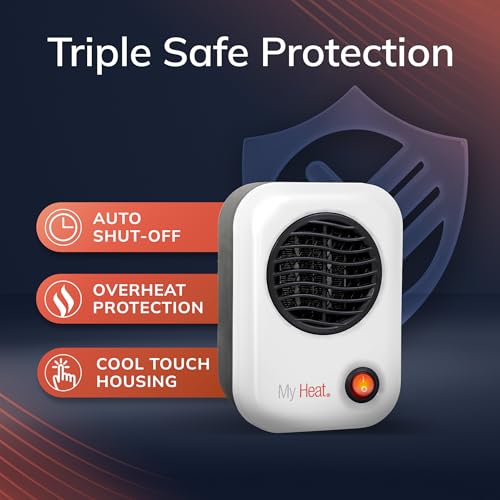 Lasko MyHeat Personal Compact Space Heater - White, 200W, Portable