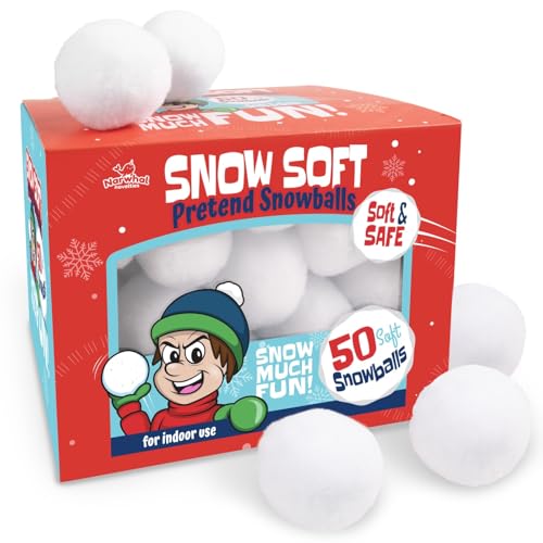 Narwhal Novelties 2" 50 Pcs Snowball for Kids Outdoor Winter Toy Games