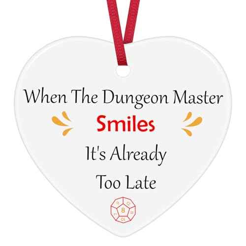 Dungeon Master Gift DND Gift When The Dungeon Master Smiles It's Already Too Late Ornament Keepsake Sign RPG Gamer Gifts DND Player Gifts Dungeon Master Fans Present