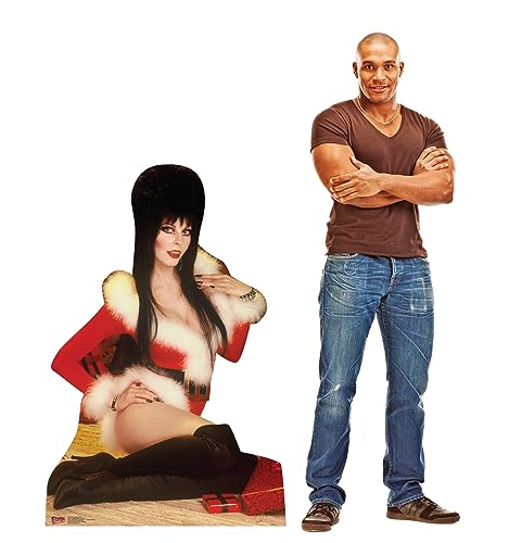 Cardboard People Elvira Christmas Sitting Cardboard Cutout - 48 Inch Holiday Decor