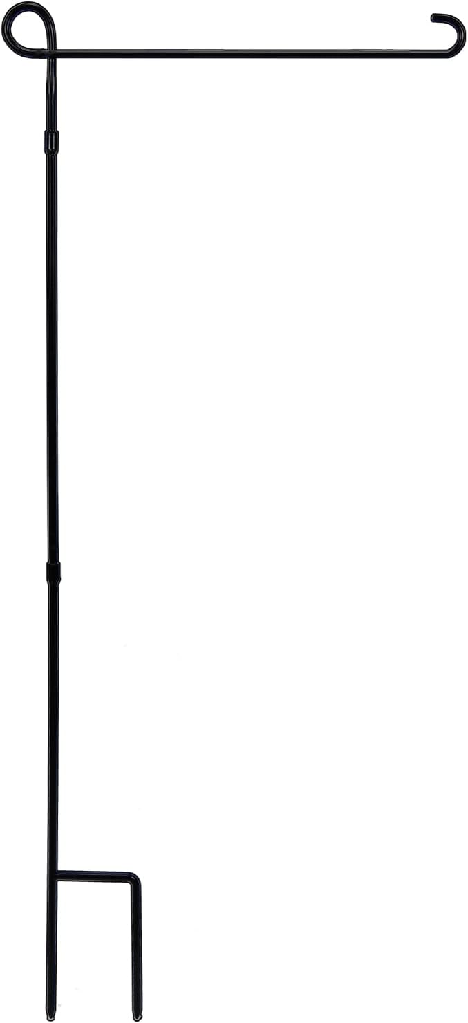 YEAHOME Garden Flag Stand - Weather-Proof Metal Holder for American & Christmas Flags | Durable Outdoor Decor