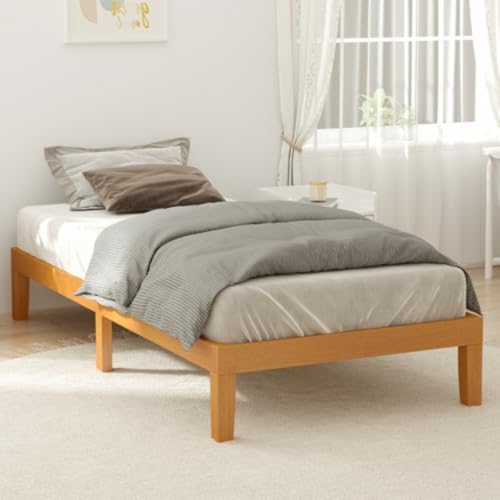 Sweetcrispy Twin Size Bed Frames, 12 Inch Height Wood Platform Frame