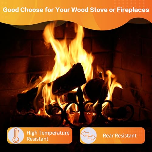 9x4.5x1.25 Inch Fire Bricks - 12 Pack for Wood Stove & Fireplace - Heat-Resistant