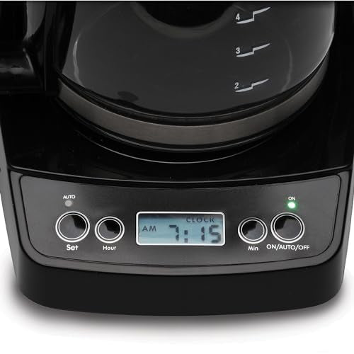 Capresso Black 5-Cup Mini Drip Coffee Maker with Timer & Stainless Steel