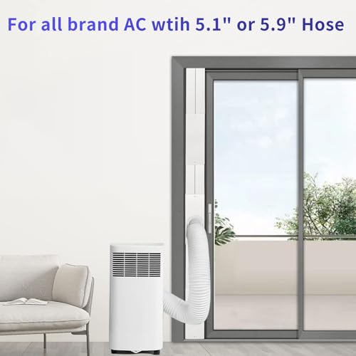 JEACENT Portable Air Conditioner Sliding Door AC Vent Kit, Universal