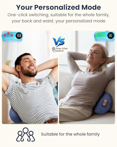 Vastaint 3-in-1 Wireless Back Massager with Heat, Air Compression & Vibration - Blue-Gray