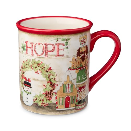 Nutcracker Parade 4-Pack 18oz Mugs Set – Ceramic Christmas Coffee & Cocoa Cups