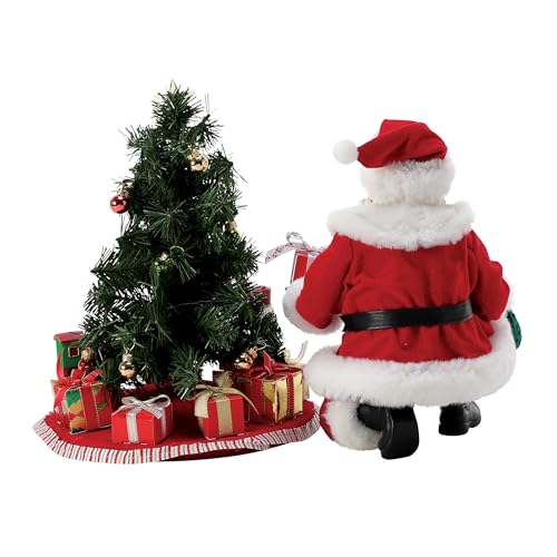 Department 56 Christmas Santa Figurine Set with Lights - 9.5 Inch Holiday Decor