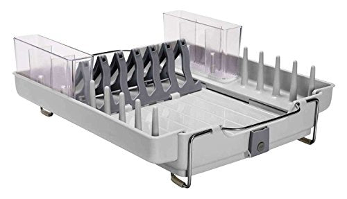 OXO Good Grips Foldaway Dish Rack - Compact, Adjustable Kitchen Drain Organizer