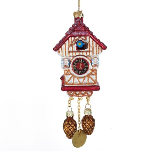 Kurt S. Adler Noble Gems Cuckoo Clock Glass Ornament – Holiday Tree Speicher