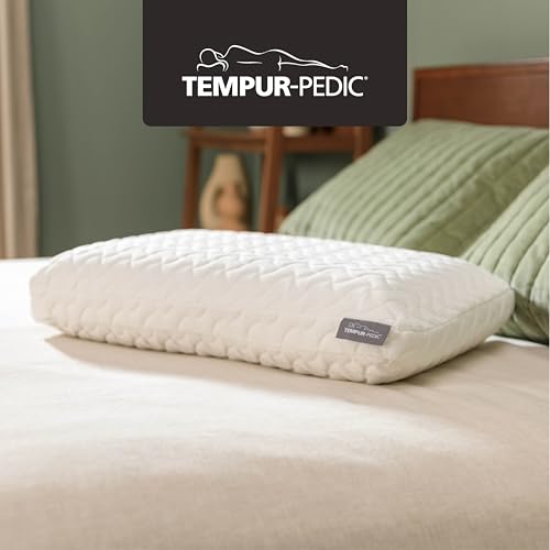 Tempur-Pedic TEMPUR-Cloud Standard Pillow - White, Soft Support, Removable Cover