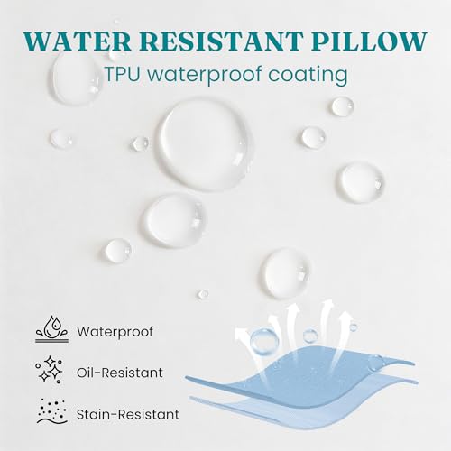 Outdoor Waterproof Pillow Inserts 20x20 Set of 2 - Square Patio Cushions