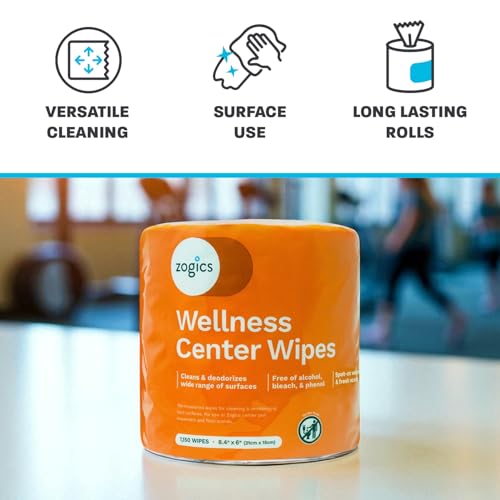 Gym Equipment Cleaning Wipes - Bulk 1150 Count Pack of 2 for Wellness Centers