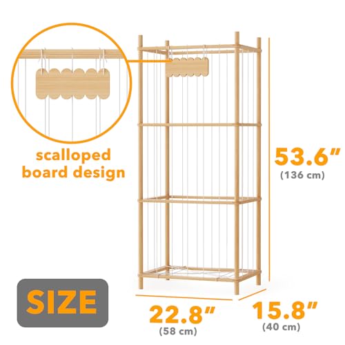 Stuffed Animal Storage Organizer 22.8W x 15.8D Large Capacity Toy Cage for Playroom