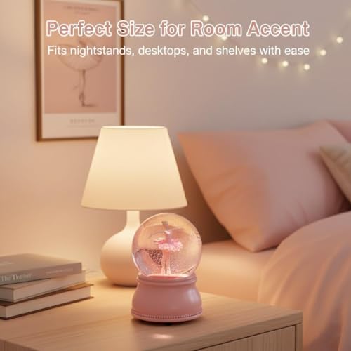 Ballet Girl Snow Globe for Girls - Christmas Musical Ballerina Decor