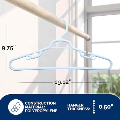Heavy Duty Plastic Closet Hangers 19 Inch XL Pack of 36 for Coats Jackets & Bulky Garments