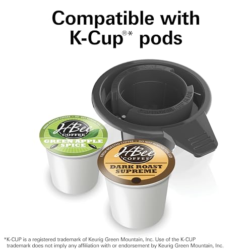 Commercial Single-Serve Coffee Maker with Adjustable Cup Rest - Hamilton Beach