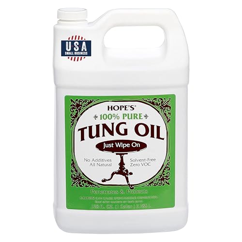 Hope's 100% Pure Tung Oil Food Safe Wood Finish & Sealer 128 Fl Oz - Variation 1