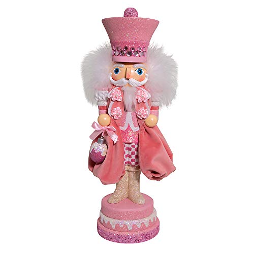 15-Inch Pink Nutcracker Soldier Decor - Kurt S. Adler Hollywood Collection