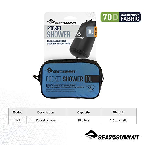 Pocket Shower 10L for Camping & Backpacking - Black
