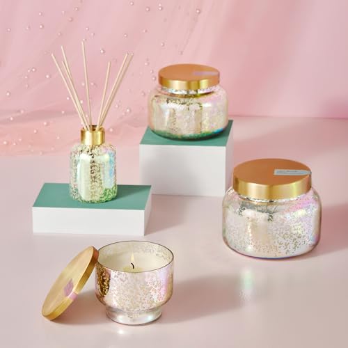 Capri Blue Volcano Reed Diffuser Set with Iridescent Glass Bottle - Home Fragrance