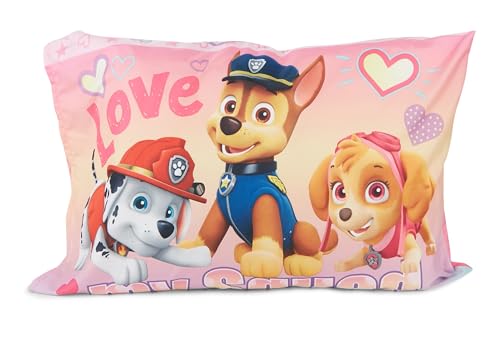 Paw Patrol Skye 4-Piece Toddler Bedding Set - Includes Comforter, Sheets & Reversible Pillowcase, Pink, Adventure Theme