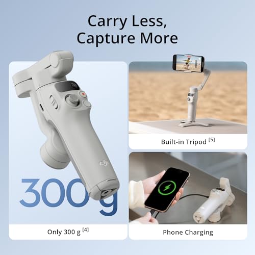 DJI Osmo Mobile 7 Gimbal Stabilizer for iPhone & Android, 3-Axis Smartphone Stabilizer