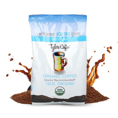 Organic Medium Roast Ground Coffee 12oz Pack of 2 - Smooth, Balanced Flavor - USDA Certified