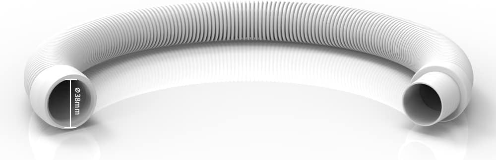 POOLWHALE Replacement Pool Vacuum Hose - 1.5” Diameter, 8 Durable Hoses for Pools & Spas