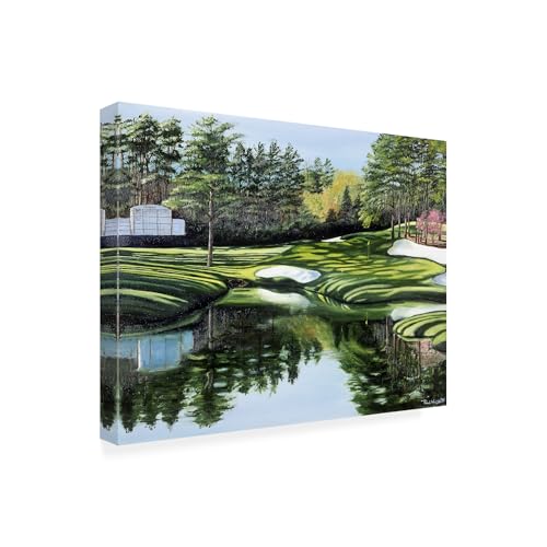 Trademark Fine Art Canvas Wall Art - 47"L x 35"W Christmas Tree Ornament, Framed Ready to Hang