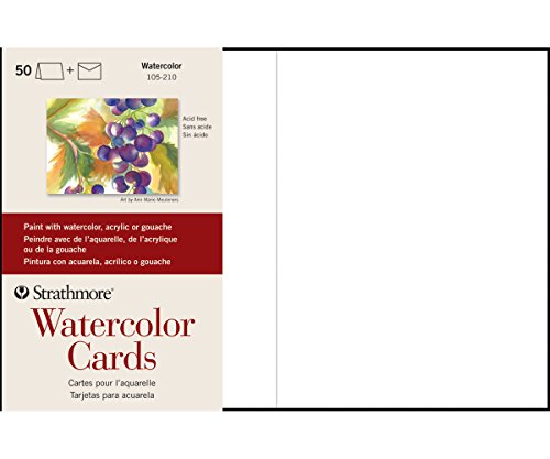 50 Pack Watercolor Greeting Cards 5x6.875 Inches with Envelopes - Blank for Weddings, Events, Birthdays - Variation of THIS listing