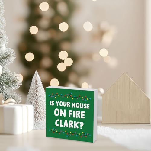 XFW National Lampoon's Christmas Vacation 5x5 Inch Sign – Holiday Decor, Movie Quote