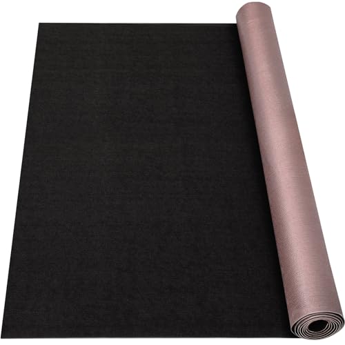 Marine Carpet - 5 FT x 20 FT Black Indoor Outdoor Boat Deck Rug Variation of Black / 5 FT x 20 FT
