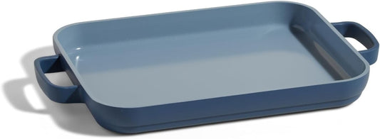 Our Place Mini Griddle Pan - 9" Nonstick Ceramic Griddle for Stovetop & Oven | PFAS-Free, Easy-Grip Handles | Blue Salt
