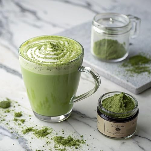 Organic Matcha Green Tea Powder - Rich Antioxidants for Lattes, Smoothies & Baking - 12oz