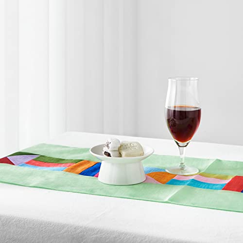 JYHOME Traditional Korean Ramie Table Runner 78 x 11 in - Mint (JY001)