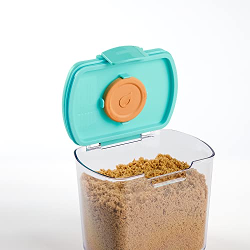 Turquoise 6-Piece Baking Ingredient Storage Canister Set with Accessories