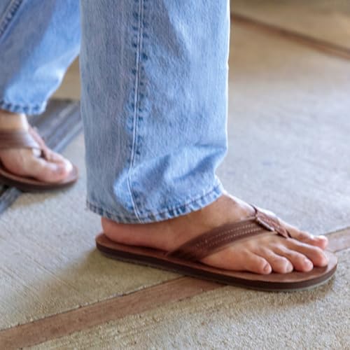 REEF Draftsmen Sandals - Bronze Brown, Size 11 - Durable Leather Footwear
