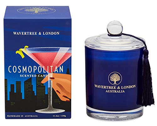 Cosmopolitan Scented Soy Candle - Hand Poured Australian Luxury Candle, 11.66 oz, Long-Lasting & Strong Fragrance, Natural Citrus Gift, Vari: Cosmopolitan