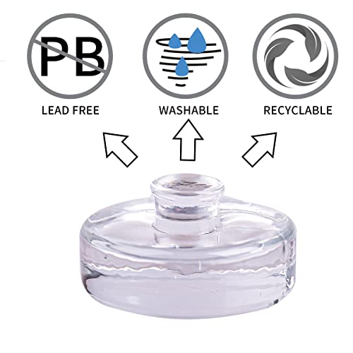 Eleganttime 4 Pack Easy Grip Handle Glass Fermentation Weights Great Mason Jar Wide Mouth Canning Fermenting Pickling Sourkrout Kraut Weight Fermentation Kit